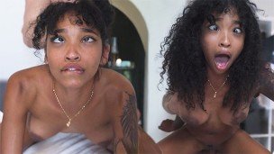 Ebony Teen Eye-rolling Orgasm