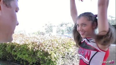 Petite Cheerleader Fucked Alone at Home